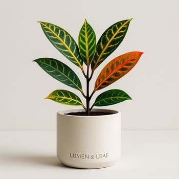 Lumen & Leaf lentində qonaq otağı küncü və otaq bitkiləri ilə paylaşım