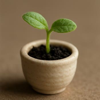 Kiçik Low Light otaq bitkisi və sadə keramik kasa ilə starter set